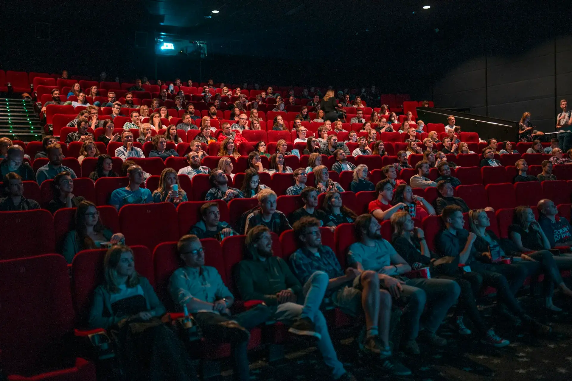 audience watching film screening